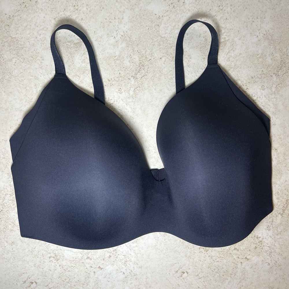 KNIX LuxeLift Underwire-Free Pullover Contour Bra In Onyx Black Size 8